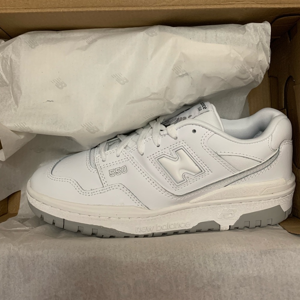 New Balance 550 GS White Grey